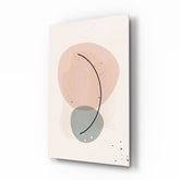 Abstract Shapes Glass Wall Art.